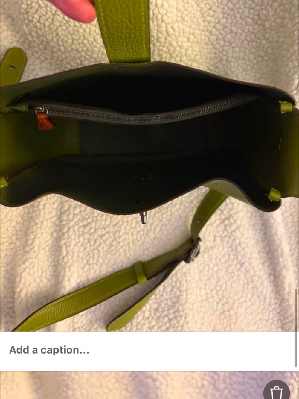 SOLD
Coach Lime Green Pebble Leather Crossbody Bag - Picture 6 of 8